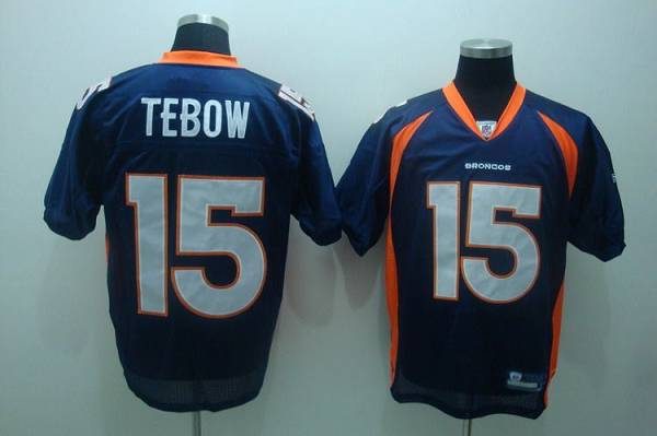 Tim Tebow Blue Stitched NFL Jersey 