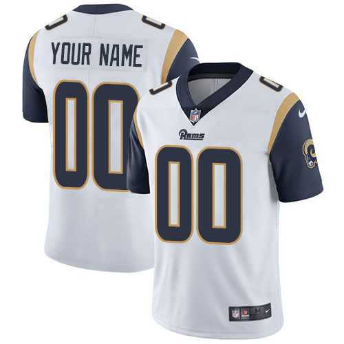 Nike Los Angeles Rams Customized White Stitched Vapor Untouchable Limited Men's NFL ...