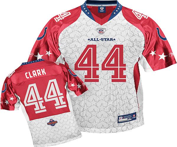 Colts #44 Dallas Clark Red 2010 Pro Bowl Stitched NFL Jersey   Cheap Nike Elite NFL ...
